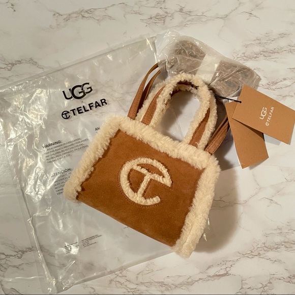 Telfar Handbags - Telfar x Ugg Australia mini bag shearling mini bag